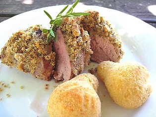 Gratiniertes Schweinefilet